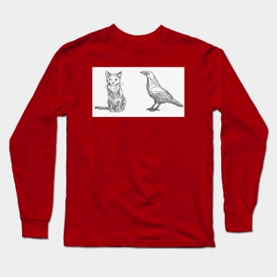 Cat and Crow Long Sleeve T-Shirt